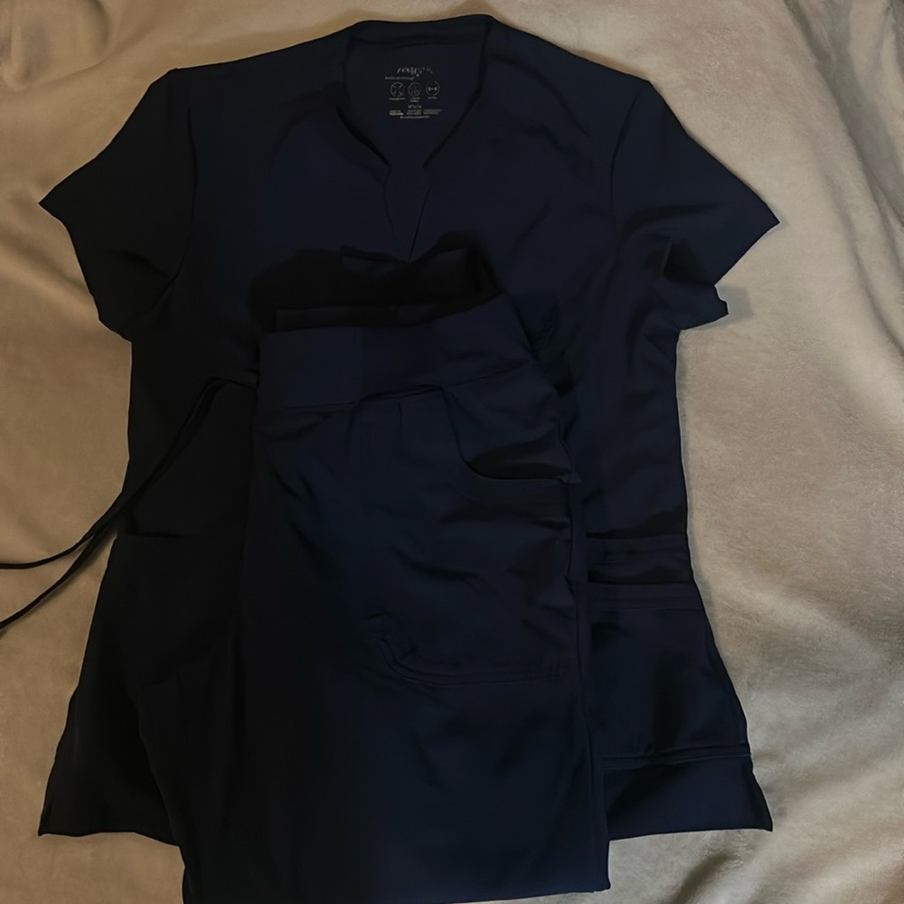 Navy blue scrub set